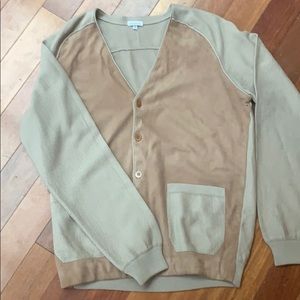 Italian Made Suede/Cotton Sweater